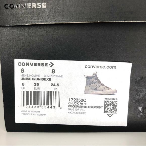 NIB CONVERSE Chuck 70 Hi Escapism Crockery Sneakers Shoes - Picture 6 of 6